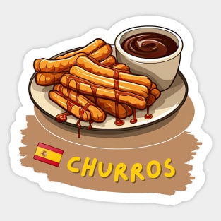 Churros | Spanish dishes Sticker